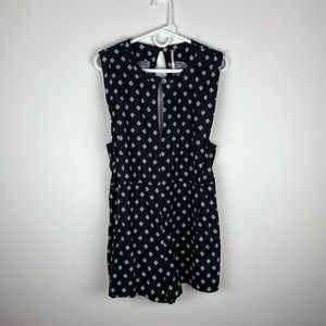 Free People Black Combo linen geometric dress, 2